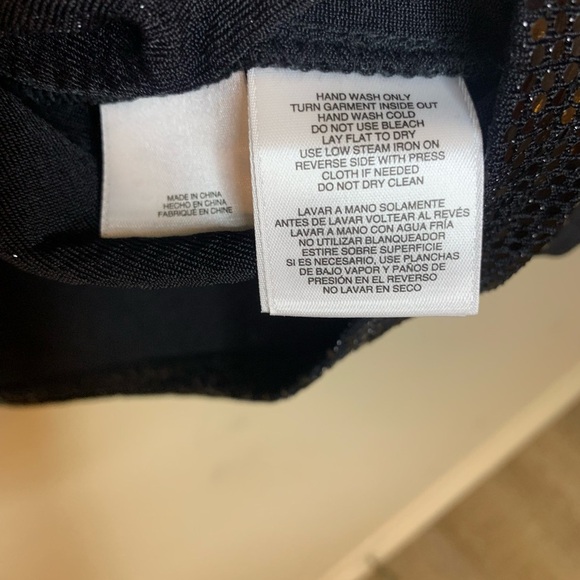 Nine West Black Sequin Blouse with Mandarin Collar - Picture 6 of 8